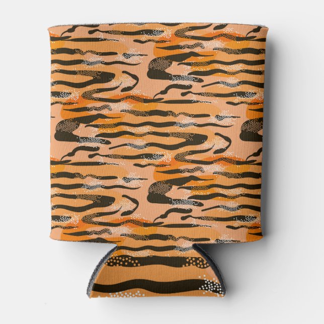 Porta-lata Peach Tiger Stripe (Frente)