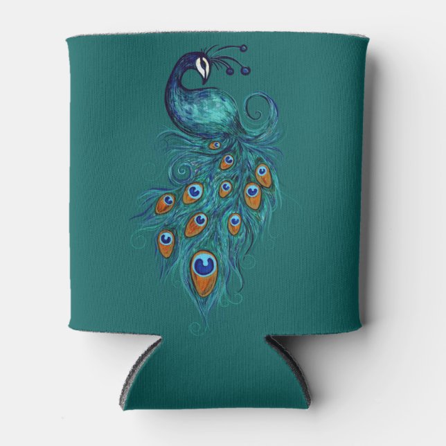 Porta-lata Peacock Feenas Art (Frente)