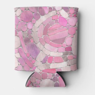Porta-lata Pebbles Mosaico Art - Rosa Blush Pink