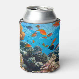 Porta-lata Peixes Submarinos e Cena de Coral