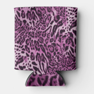 Porta-lata Pele-leopardo abstrato, design de padrão.