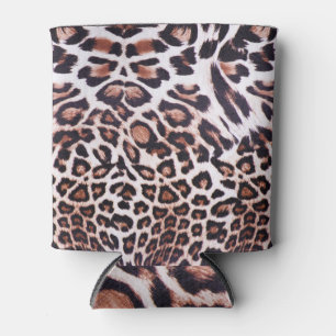 Porta-lata Pele-Leopardo: Fundo sem Semente Vintage