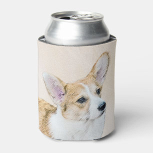 Porta-lata Pembroke Welsh Corgi Painting - Original Dog Art