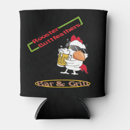 Porta-lata Penas de Botões do Galo podem esfriar