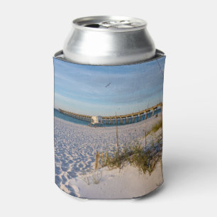 Porta-lata Pensacola Sand Dunes Pier Morning Can Cooler
