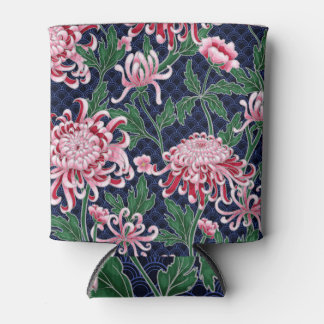 Porta-lata Peões de Chrysanthemum Japoneses Padrão de Vintage