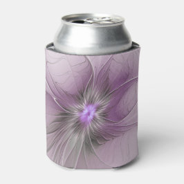 Porta-lata Pequena Beleza Moderno Cinza Mauve Arte Fractal Fl