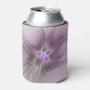 Porta-lata Pequena Beleza Moderno Cinza Mauve Arte Fractal Fl