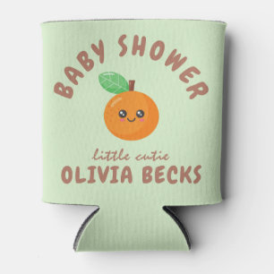 Porta-lata Pequeno Chá de fraldas de Laranja Cutie