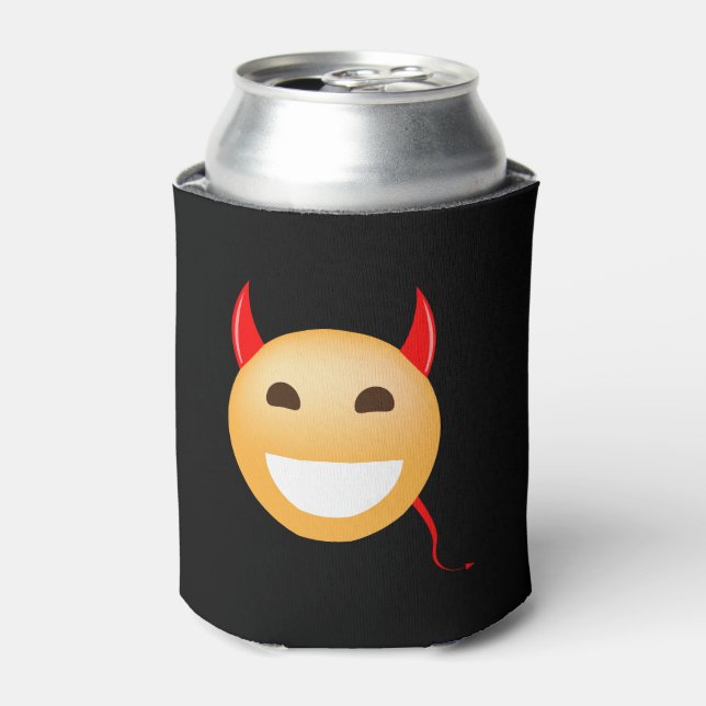 Porta-lata Pequeno Diabo Emoji (Can Front)