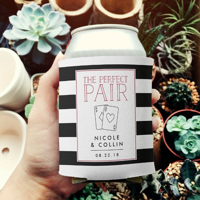 Porta-lata Perfect Pair Las Vegas Weding Favor (Criador carregado)