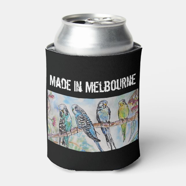 Porta-lata Periquito Australiano Passaro Feito Em Melbourne A (Can Front)