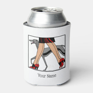 Porta-lata Pernas Art Deco Mulheres Galgo Whippet Cão R