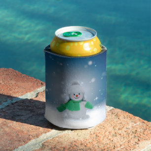 Porta-lata Personagem de boneco de neve de Natal adorável do