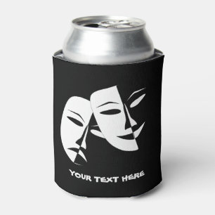 Porta-lata Personalidade Branco Preto Tragédia em Comédia d