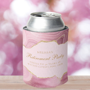 Porta-lata Personalização de Agregação Dourada Rosa do Partid