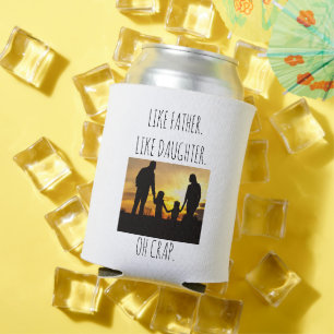 Porta-lata Personalizado Como Pai Como Filha/Filho