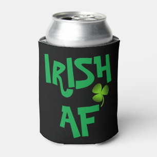 Porta-lata Personalizado Irlandês AF Shamrock Black Coler
