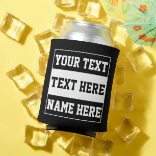 Porta-lata Personalizado personalizar nome texto presentear p