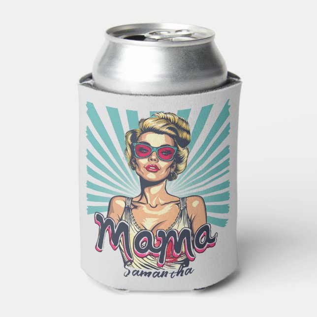 Porta-lata Personalizado Retro Mama Pop Art (7) (Can Front)