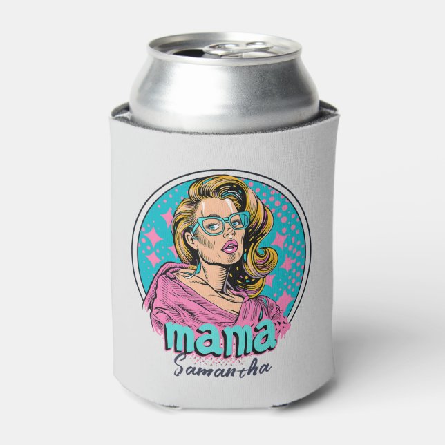Porta-lata Personalizado Retro Mama Pop Art (8) (Can Front)