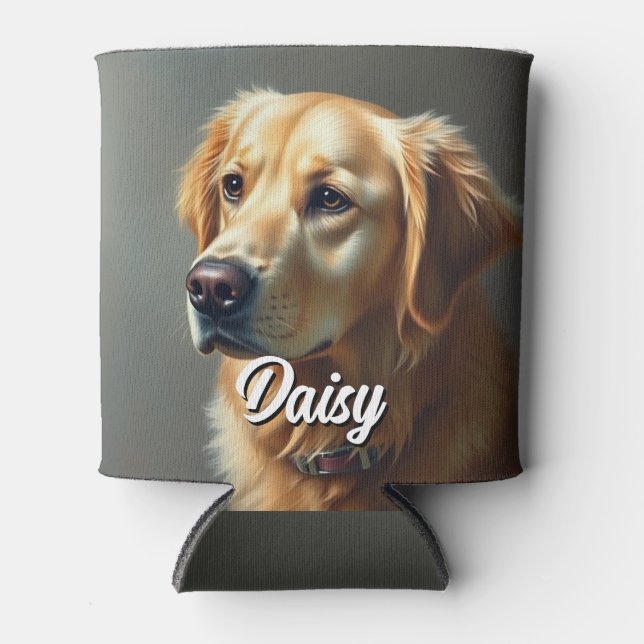 Porta-lata Personalizar Golden Retriever (Frente)
