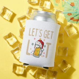 Porta-lata Personalize Este Design: Vamos Ficar Bêbados Chapé