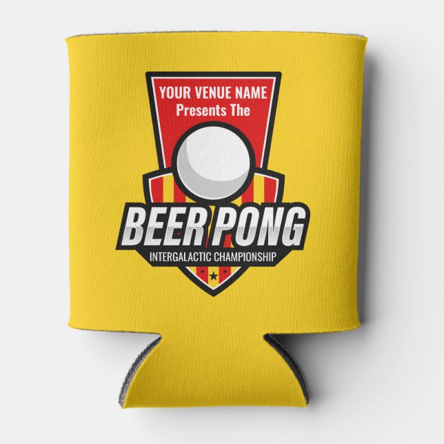 Porta-lata Personalize Este Logo de Beer Pong (Frente)