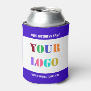 Porta-lata Personalize o texto da foto do logotipo e as cores