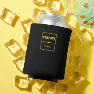 Porta-lata Personalized Company Black Modern Custom Business