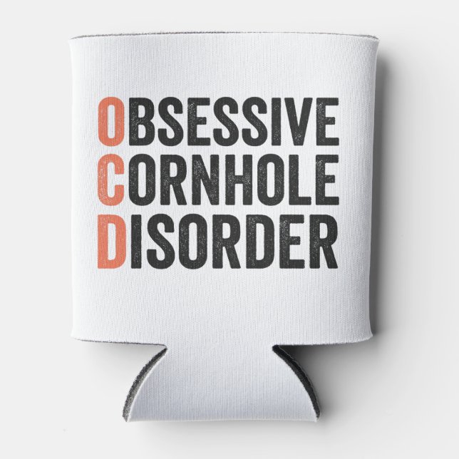 Porta-lata Perturbação Obsessiva da Cornualha Funny Cornhole  (Frente)