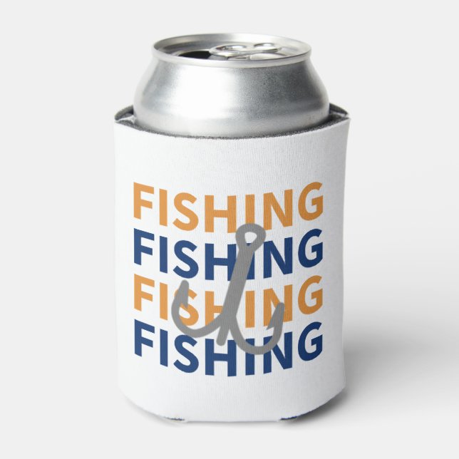 Porta-lata Pesca, Pesca, Pesca, Pesca - Presente De Pesca (Can Front)