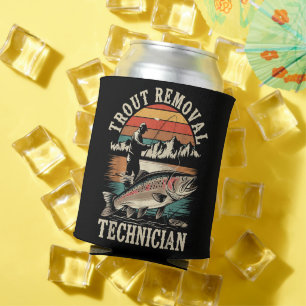 Porta-lata Pescador Engraçado Truta Fly Fishing