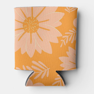 Porta-lata Pêssego de Vintagem Retroativa Padrão de Flor Lara