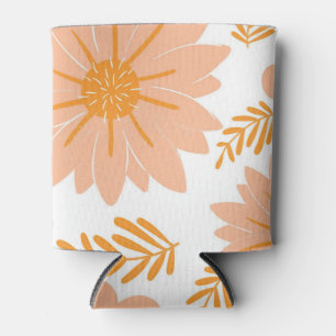 Porta-lata Pêssego de Vintagem Retroativa Padrão de Flor Lara