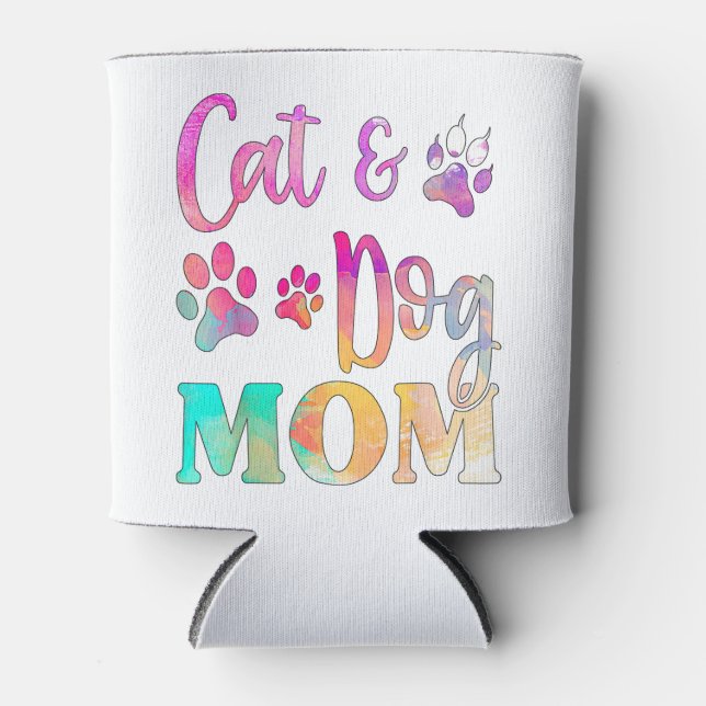 Porta-lata Pet Cat Dog Mãe Para Mulheres, Dia de as mães (Frente)
