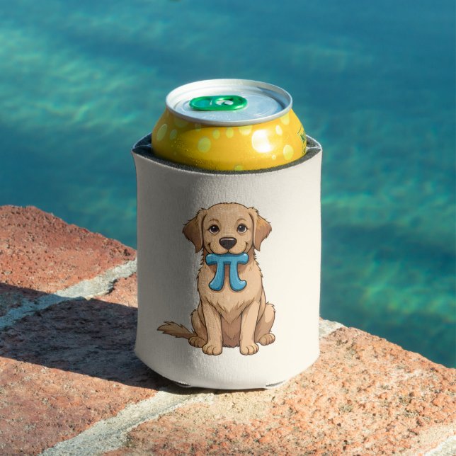 Porta-lata Pi Day Dog Com Símbolo Pi | Matemática Pi Cuta (Piscina in situ)