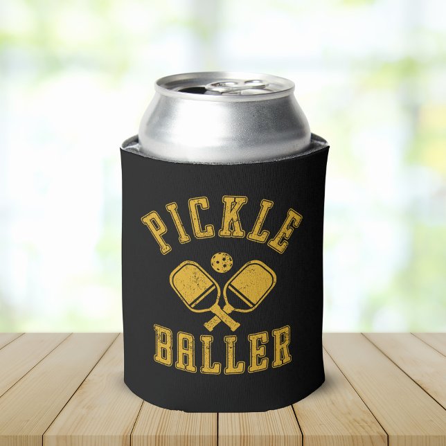Porta-lata Pickle Baller Funny Pickleball (Criador carregado)