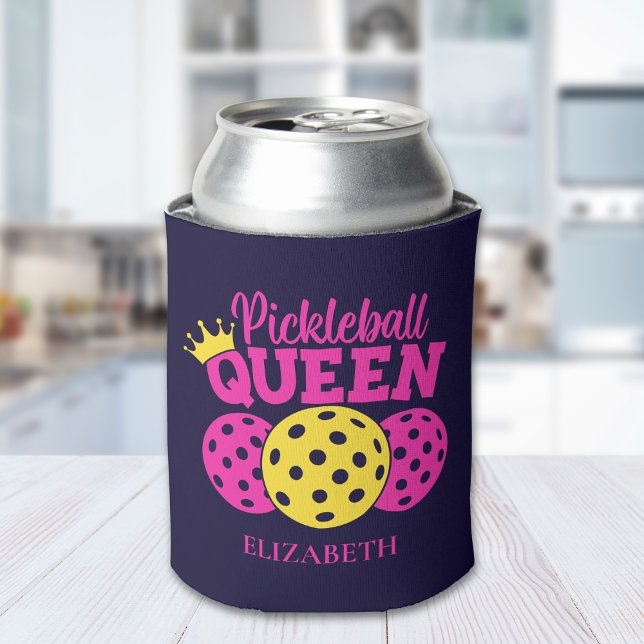Porta-lata Pickleball Queen, Gift for Pickleball Lover (Criador carregado)