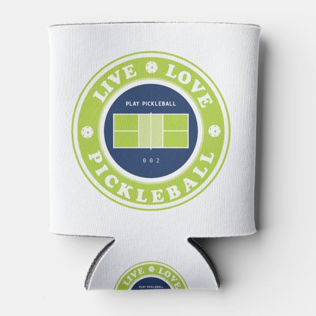 Porta-lata Pickleball: viva a vida pickleball (Frente)