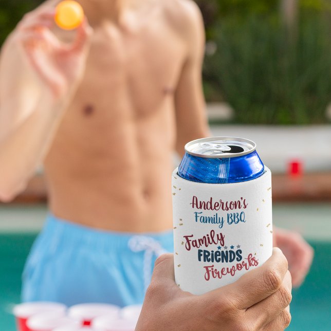 Porta-lata Picnic familiar 4 de julho CHURRASCO do quintal (Criador carregado)