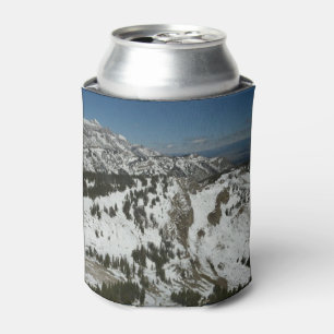 Porta-lata Picos de neve das montanhas Teton I Fotografia