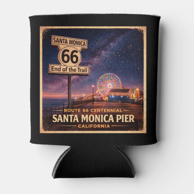 Porta-lata Pier da Rota 66 Sips Beach Cooler (Frente)