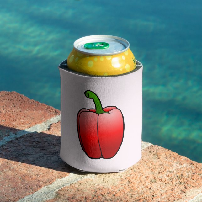 Porta-lata Pimentão Vermelho Grande e Bonito (Piscina in situ)