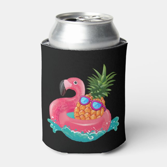 Porta-lata Pineapple Flamingo Cute Funny Tropical Fruit (Can Front)