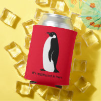 Pinguim Cachorro Cego Quente Aqui Branco Vermelho