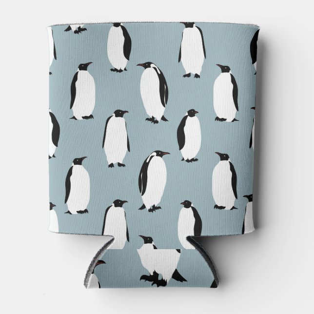 Porta-lata Pinguim Pássaro Pinto Prato Padrão (Frente)