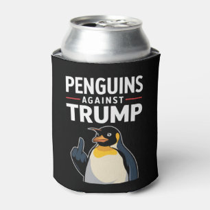 Porta-lata Pinguins de Asas Levantadas Resistem Contra Trump
