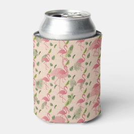 Porta-lata Pink Flamingo Pattern