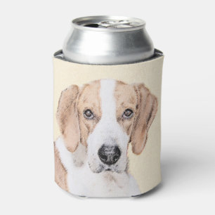 Porta-lata Pintura Americana de Foxhound - Arte Cachorro Orig